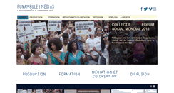 Desktop Screenshot of funambulesmedias.org